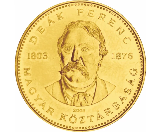 Kossuth és Deák, színezett érme, 20 forint, Magyar Köztársaság