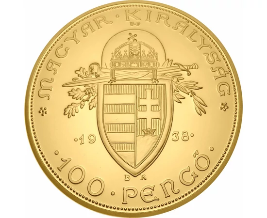 Szent István 100 aranypengő, 1938, utánveret