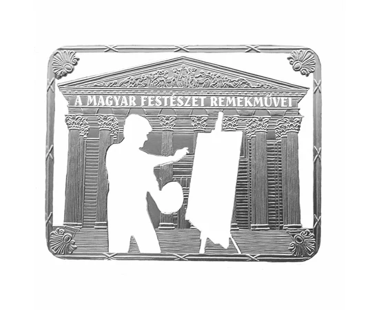 Székely Bertalan: Vérszerződés, festett érem