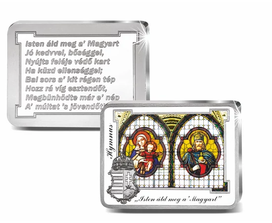 A Himnusz versszakai emlékérmeken, ajándékokkal