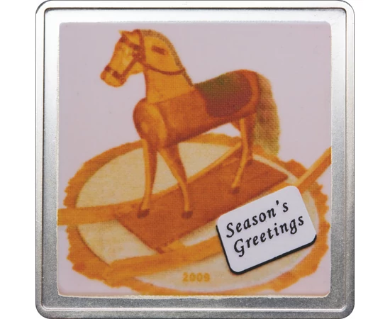 Meglepetés az érmén! - Hintaló, 5 dollár, ezüst, Cook-szigetek, 2009