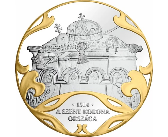 A Szent Korona-tan írásba foglalása 1514-ben , érem, Magyarország