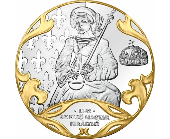 Az első magyar királynő koronázása, érem, Magyarország