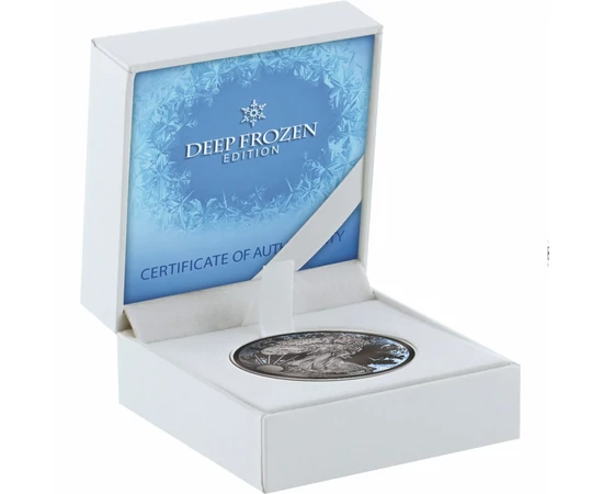 USA Liberty, 1 uncia színezüst, ruténium, platina, jégkristály, Deep Frozen, 2017
